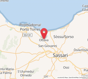 Map of Ottava, Sardinia