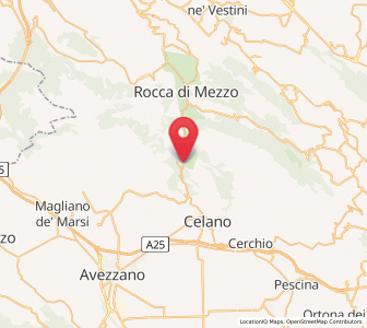 Map of Ovindoli, Abruzzo