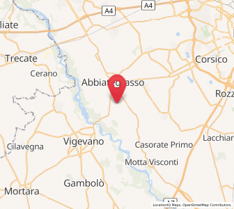 Map of Ozzero, Lombardy