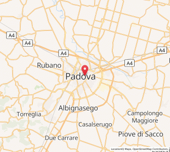 Map of Padoue, Veneto