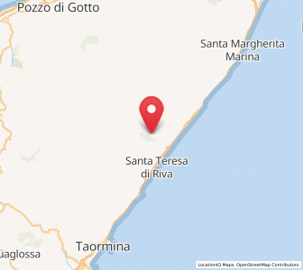 Map of Pagliara, Sicily