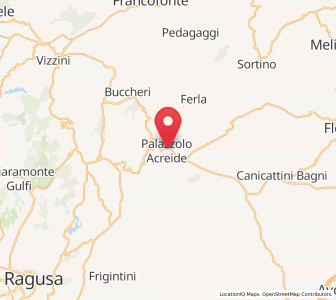 Map of Palazzolo Acréide, Sicily