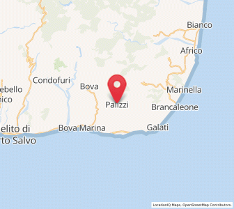 Map of Palizzi, Calabria