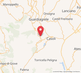 Map of Palombaro, Abruzzo