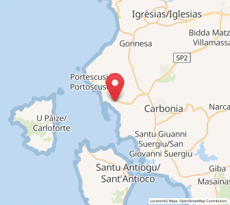 Map of Paringianu, Sardinia