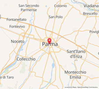 Map of Parme, Emilia-Romagna