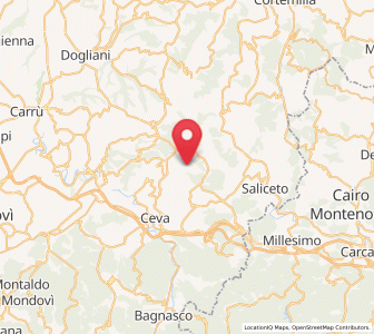 Map of Paroldo, Piedmont