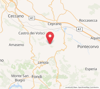 Map of Pastena, Lazio
