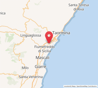 Map of Pasteria-Lapide, Sicily