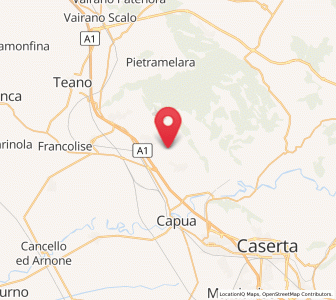 Map of Pastorano, Campania