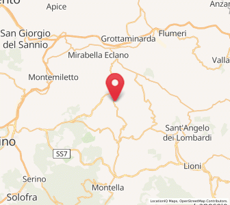 Map of Paternopoli, Campania