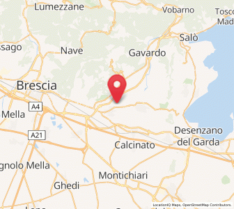 Map of Patuzza, Lombardy