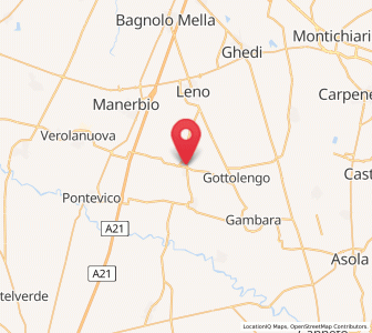 Map of Pavone del Mella, Lombardy