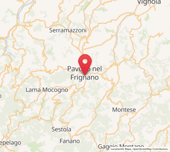 Map of Pavullo nel Frignano, Emilia-Romagna