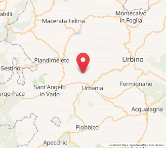 Map of Peglio, The Marches