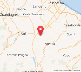 Map of Perano, Abruzzo