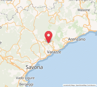 Map of Pero, Liguria