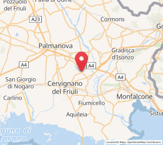 Map of Perteole, Friuli Venezia Giulia