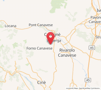 Map of Pertusio, Piedmont