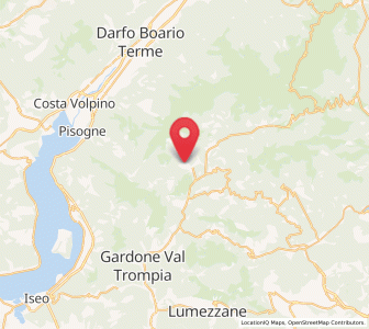 Map of Pezzaze, Lombardy
