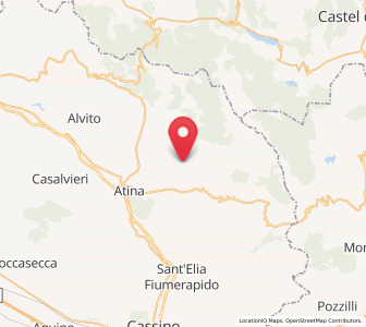 Map of Picinisco, Lazio