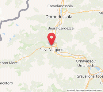 Map of Piedimulera, Piedmont