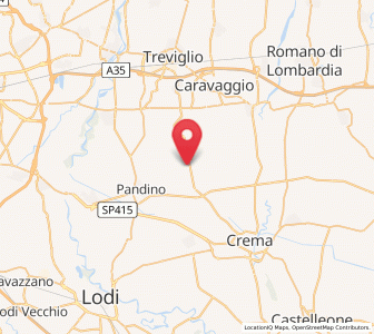 Map of Pieranica, Lombardy