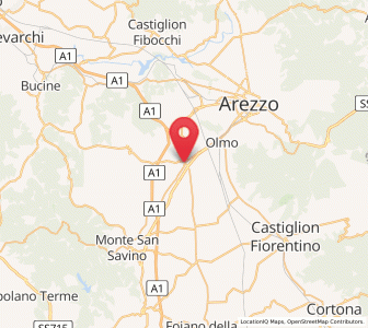 Map of Pieve al Toppo, Tuscany