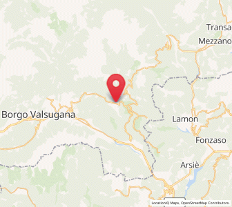 Map of Pieve Tesino, Trentino-Alto Adige