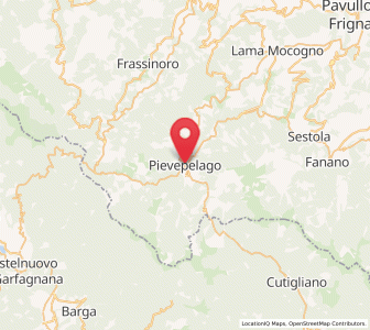 Map of Pievepelago, Emilia-Romagna