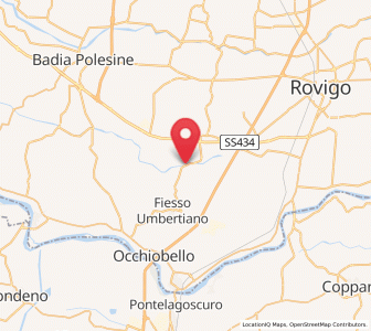 Map of Pincara, Veneto