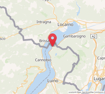 Map of Pino sulla Sponda del Lago Maggiore, Lombardy