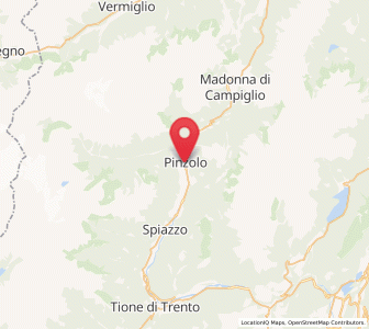 Map of Pinzolo, Trentino-Alto Adige
