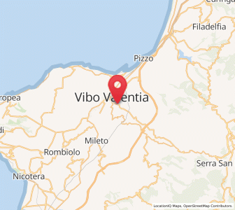 Map of Piscopio, Calabria