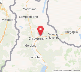 Map of Piuro, Lombardy