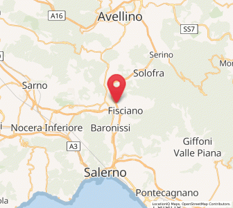 Map of Pizzolano, Campania