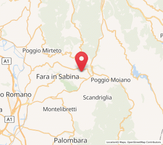 Map of Poggio Nativo, Lazio