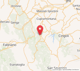 Map of Poggio San Vicino, The Marches