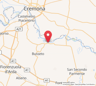 Map of Polesine Parmense, Emilia-Romagna