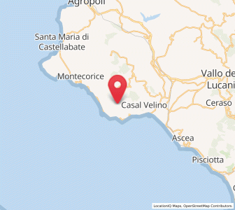 Map of Pollica, Campania