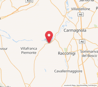 Map of Polonghera, Piedmont