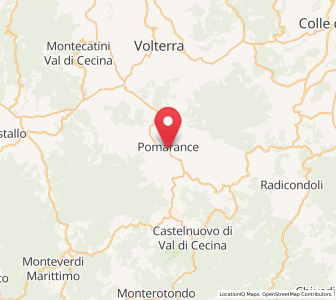 Map of Pomarance, Tuscany