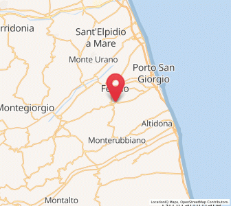 Map of Ponte Ete-Caldarette, The Marches