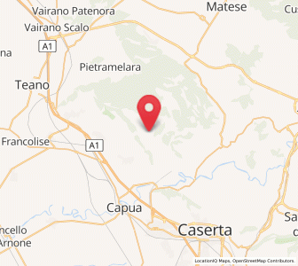 Map of Pontelatone, Campania
