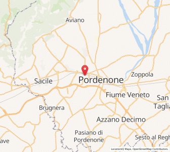 Map of Porcia, Friuli Venezia Giulia