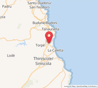 Map of Posada, Sardinia