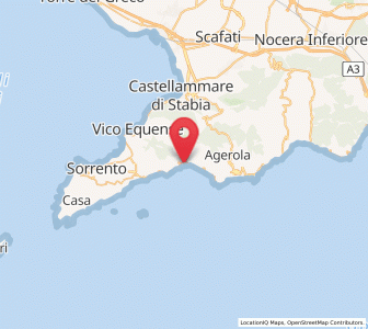 Map of Positano, Campania