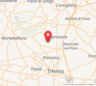 Map of Povegliano, Veneto