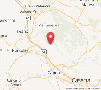 Map of Pozzillo, Campania