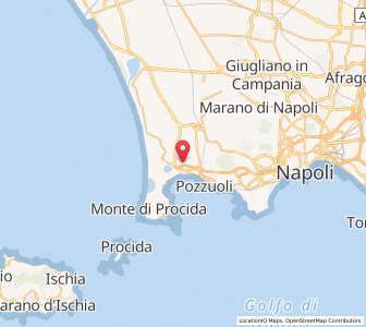 Map of Pouzzoles, Campania